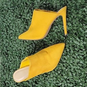 Yellow Mule heels